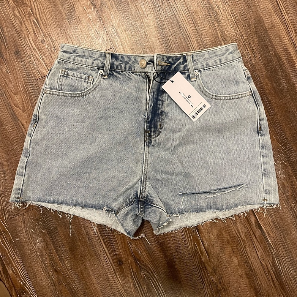 PRINCESS POLLY Camari Denim Shorts Light Wash